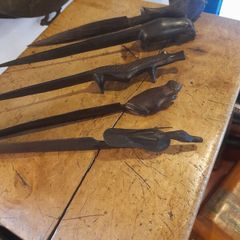 5 Hand Carved Letter Openers