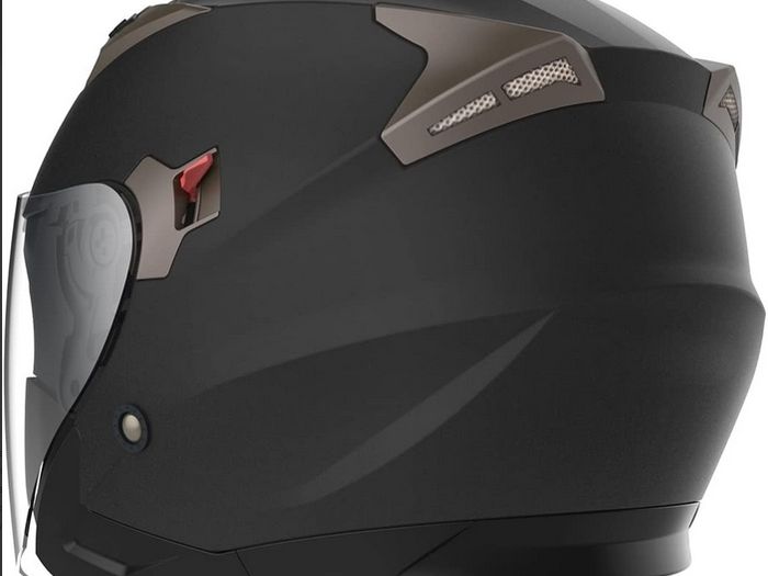 Yema Matt Black Motorbike helmet Size M