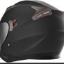 Yema Matt Black Motorbike helmet Size M Image 4