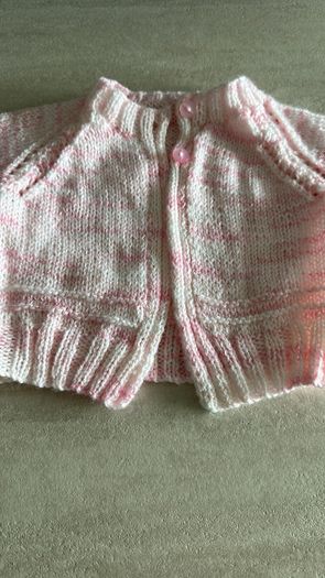 knitting baby cardigan