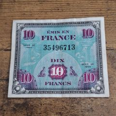 France, 10 Francs 1944 banknote, good condition - free standard postage