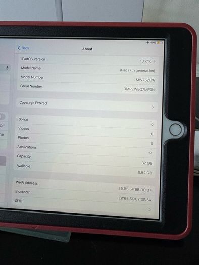 Ipad 7th Generation Like New