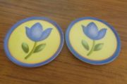 Plastic Coasters x 2 for Sale