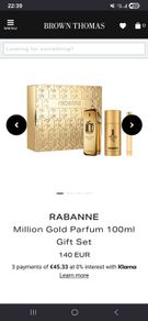 Rabanne Million Gold Parfum 100ml Gift Set - Brand New / Unused