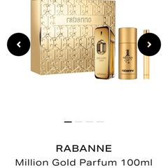 Rabanne Million Gold Parfum 100ml Gift Set - Brand New / Unused