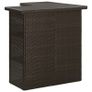 Corner Bar Table Brown 100x50x105 cm Poly Rattan Image 5