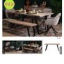 dining table and bench Image 3