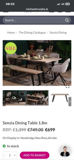 dining table and bench