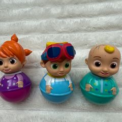 Hasbro Weebles Cocomelon JJ & Friends 3 Figures Used Dirty Please see pictures