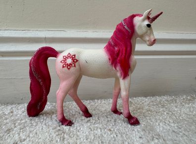 Schleich Bayala Mandala Unicorn Mare 70717 Pink approx. 11 cm. Used Please see photos