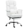 Ergonomic Office Chair, height-adjustable 48-56 cm, reclining backrest, footrest, White Image 6