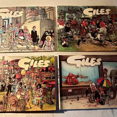 Four Vintage Giles Cartoon Books