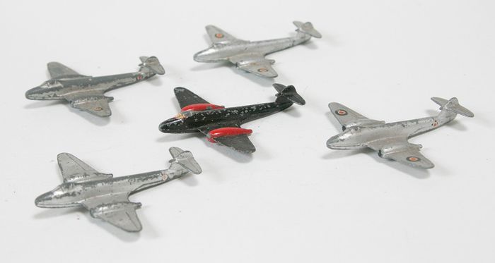 Set of Dinky die-cast 732 Meteor planes