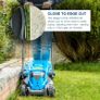 1300W Electric Lawn Mower  33cm Lightweight Corded Lawnmower, 30L Grass Box, Foldable Handle, 3 Cutting Heights, Ideal for Small Gardens Image 4