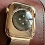 Apple Watch series 10 GPS + Cellular 46mm Gold Titanium + Gold Milanese loop strap Image 4