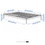 white metal bedframe ikea Image 2