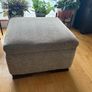 Fabric-covered footstool Image 3