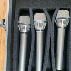 3 x AKG D 190E Vintage Microphones