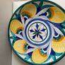 Reduced  Beautiful Shabby  chic 12"vintage heavy signed Italian wall plate Image 3