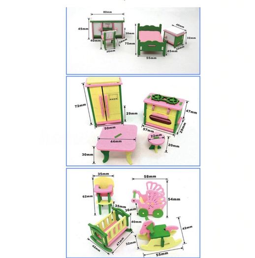 Doll House Wooden Furniture