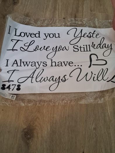 Love quote home wall decal