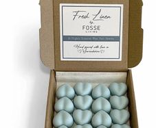 (MULTIPLE FRAGRANCES AVAILABLE) Highly Scented Wax Melt Hearts - Vegan, Plastic Free & Long Lasting - 16 Pack