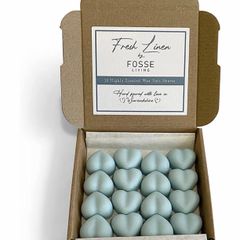 (MULTIPLE FRAGRANCES AVAILABLE) Highly Scented Wax Melt Hearts - Vegan, Plastic Free & Long Lasting - 16 Pack
