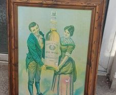 framed advertising Alderdice & Duncan ,newery ireland irish whiskey, few marks on picture,sold as seen ,nice in any home bar or man cave pub restaurant etc,,cme from closed down pub, abit faded etc ,see pictures for condition, sold as seen