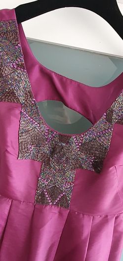 PIED A TERRE magenta embellished Sz 10