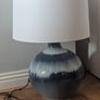 navy and white lamp only used for a few weeks Image 2