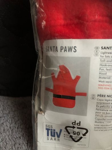 Dogs xmas suit size L