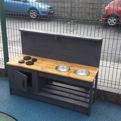 Handmade mud kitchens