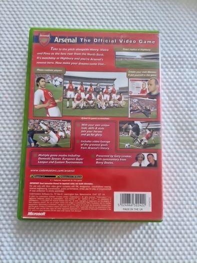 Arsenal Club Football Season 2003 2004 Xbox Original Games Original
