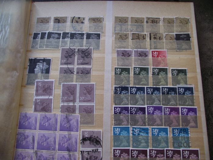 A mixed collection of used stamps, presented in the stock book #3
