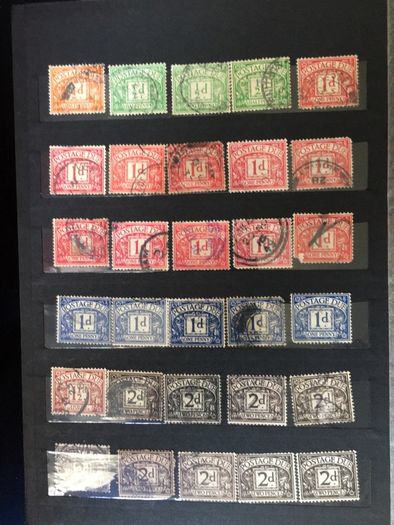 Collection: Great Britain Small Stamp stockbook full of postage due labels both mint (some mounted some mint never hinged) and used. Catalogue certainly in the hundreds