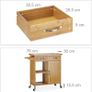 Kitchen Trolley Wood Bamboo - Free Delivery Nationwide Image 4