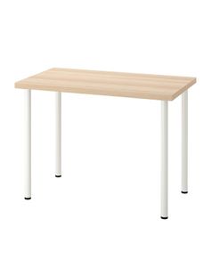 IKEA Desk Linnmon Vanity White Stained Oak Effect for Alex Drawers
