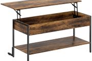 Lift-Top Coffee Table, with Storage - Rustic Brown