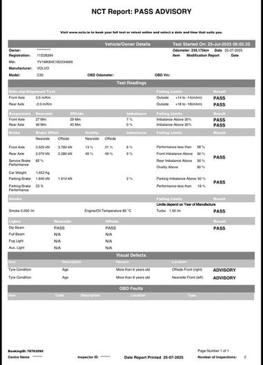 Volvo C30 2011 - NCT until 07/2026