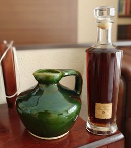 Stunning Green Govancroft Whisky Flagon