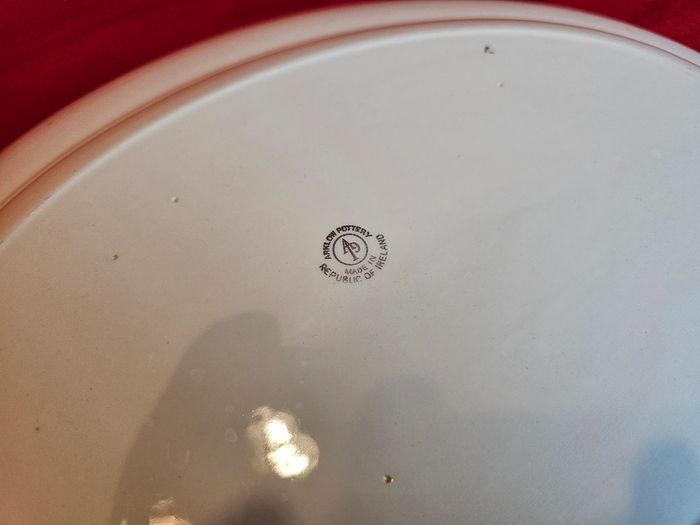 Large, beautiful oval serving platter by Arklow Pottery (Larne pattern / No. 2384) - Vintage from Ireland