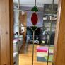 Red Deal Doors With Glass and plain Image 3
