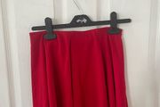 Red skater skirt