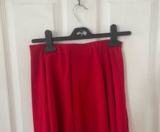 Red skater skirt