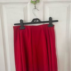 Red skater skirt