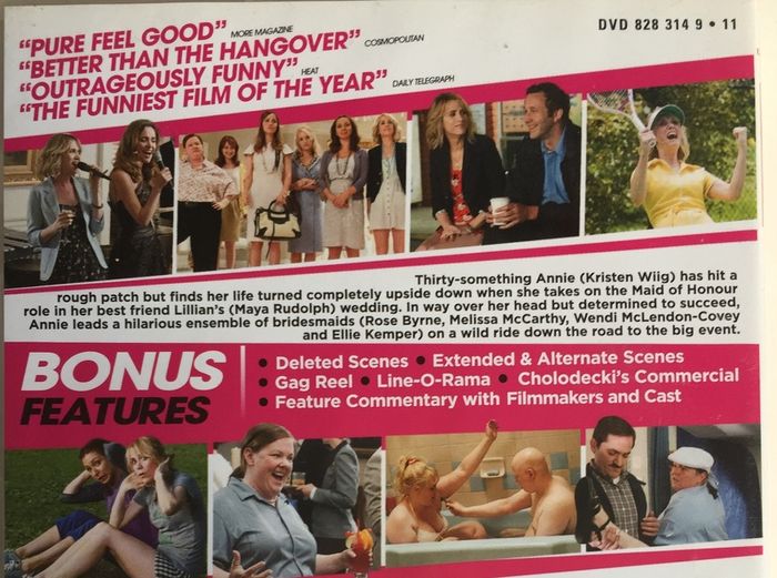 Bridesmaids [2011] Melissa McCarthy, Maya Rudolph. Rose Byrne, Ellie Kemper, Wendi McLendon-Covey [Movie DVD]
