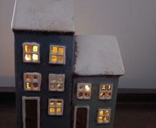 Ceramic house ornament