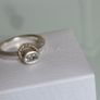 Pandora 14k Gold & Silver halo ring clear CZ  Size 56. Some sign of wear at the back but otherwise nothing wrong Image 6