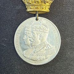 Antique 1911 Camberwell Coronation Medal - Mayor Whitworth St Cedd - Fattorini