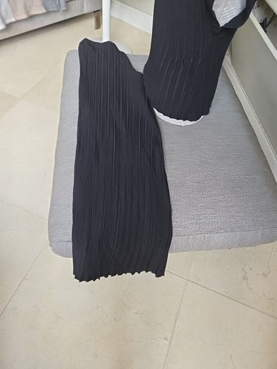 Zara black palazzo pants and top uk 10